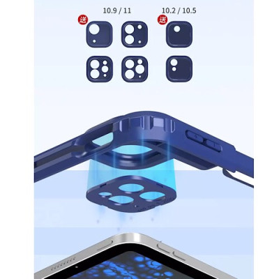 Bao da cho iPad Air 10.9 inch 2020 hiệu WIWU Rotative iRing Holder Pen chống sốc - Hàng nhập khẩu