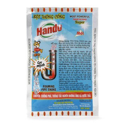Bộ 10 Bột thông cống Hando nội địa cực mạnh 100g - an toàn đường ống