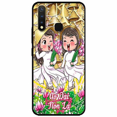 Ốp lưng in cho Vivo Y19/ Vivo U3 Mẫu Đôi Bạn Áo Dài