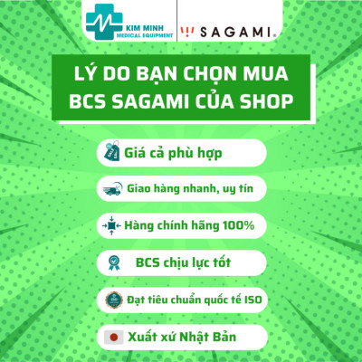 Bao cao su Sagami Xtreme type E green hộp 10 chiếc