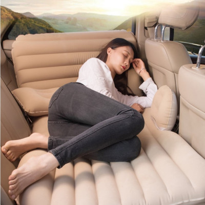Đệm giường hơi xe ô tô loại tốt - đệm hơi ghế sau ô tô vải nhung dùng cho ô tô bán tải ô tô 5 chỗ, ô tô 7 chỗ