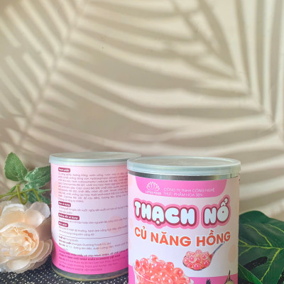 Thạch Nổ Củ Năng Hồng 900g