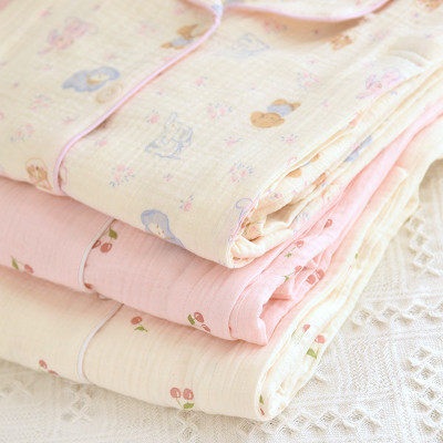 Bộ Đồ Bầu Và Sau Sinh Xô Muslin Cổ Tròn B2541 Hồng Phấn