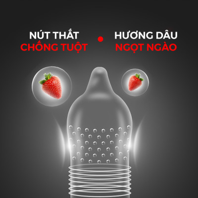 Bao cao su Shell Performax kéo dài thời gian, gân, điểm nổi - Hộp 1 cái | SHELL CHÍNH HÃNG