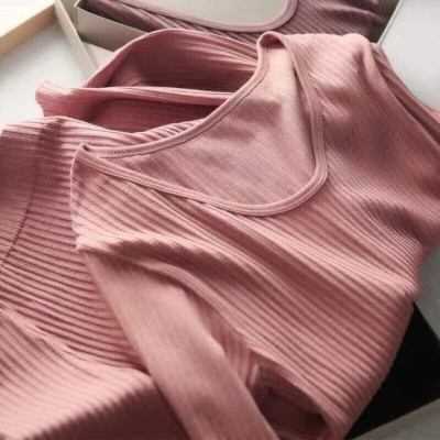 Bộ quần áo mặc nhà nữ mùa đông vải len tăm mềm mại tôn dáng sexy