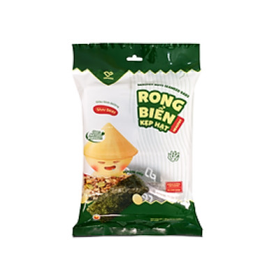 [DGFoods] Bánh Rong Biển Kẹp Hạt, Đầy đủ dinh dưỡng, thơm ngon, ăn vặt healthy tốt cho sức khỏe, sản phẩm bổ sung, bữa ăn phụ