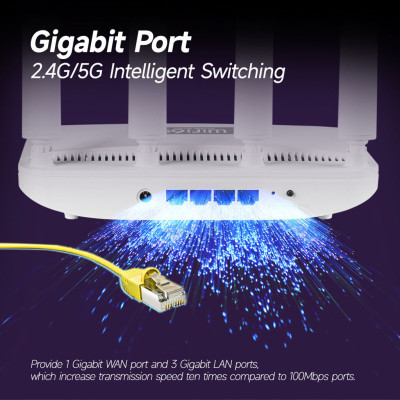 Bộ phát wifi6 tốc độ cao WR1800K, router wifi6 băng tần kép mesh tốc độ cao lên đến AX1800 Mbps khả năng xuyên mạnh mẽ - Hàng chính hãng/ Hàng nhập khẩu