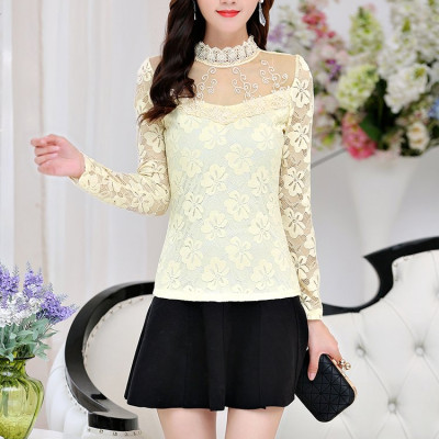 Áo kiểu nữ dài tay ren hoa Haint Boutique ale43