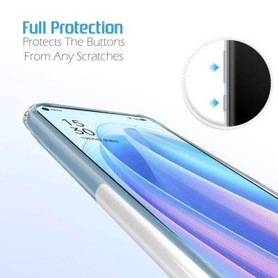 Ốp lưng silicon dẻo cho Oppo Reno 7Z hiệu Ultra Thin trong suốt mỏng 0.6mm độ trong tuyệt đối chống trầy xước - Hàng nhập khẩu