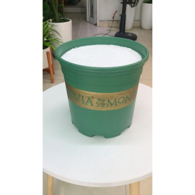 Châu nhựa Monrovia - cao 20cm - đường kính 20cm - Cây giả, hoa lụa Decor trang trí nhà cửa