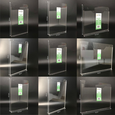 Kệ nhiều giấy treo tường mica Enter C15A 43x31.5cm A3 ngang, đáy 3mm