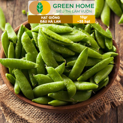 Hạt Giống Đậu Hà Lan Greenhome, Gói 10gr~35 hạt, Dễ Trồng, Nảy Mầm Cao, Thu Hoạch Nhanh, Năng Suất Cao T18