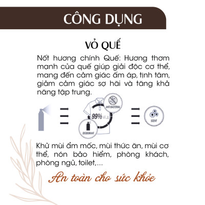Xịt Phòng Tinh Dầu Quế Hữu Cơ Organic 24Care 50ML/100ML - Kháng khuẩn - Khử mùi hôi - Đuổi muỗi - côn trùng - Giúp định tâm khi đi xa, ngủ khách sạn, giảm cảm giác bất an - Hương thơm thư giãn.