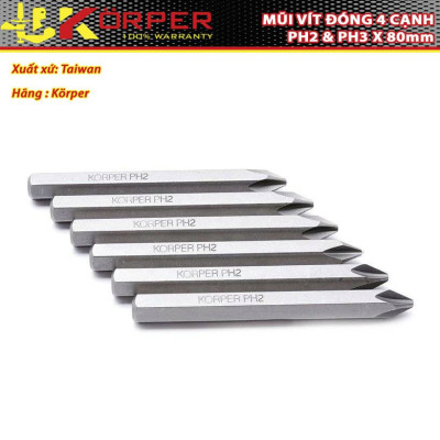 MŨI VÍT ĐÓNG 4 CẠNH KÖRPER