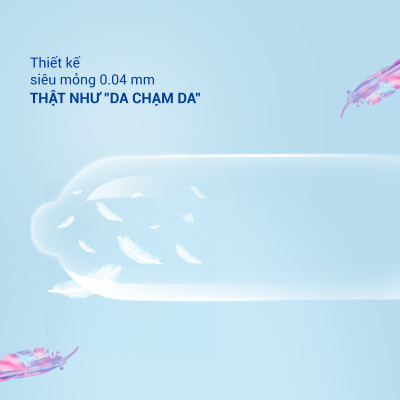 Bao cao su Shell Intense siêu mỏng 0.04mm - Hộp 3 cái | SHELL CHÍNH HÃNG