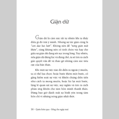 Quên Hôm Qua Sống Cho Ngày Mai - Khổ Nhỏ