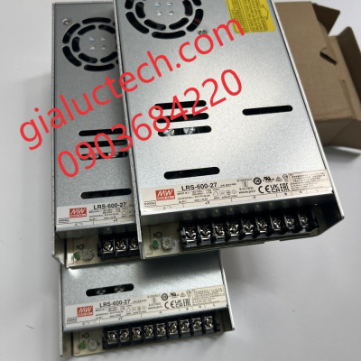 Nguồn tổ ong Meanwell LRS-600-27 (599.4W 27V 22.2A), Hàng nhập khẩu