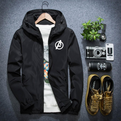 Áo khoác dù logo 2 lớp có nón 