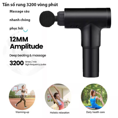 Súng Massage Cầm Tay Fascial Gun KH-320 Thế Hệ Mới 6 Cấp Độ Hỗ Trợ Mát Xa Chuyên Sâu, Giảm Đau Cơ, Cứng Khớp