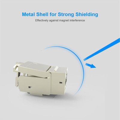 VENTION CAT7 Network Cable Coupler 10Gigabit RJ45 Coupler Cat7 LAN Connector Gold-plated Ethernet Modular