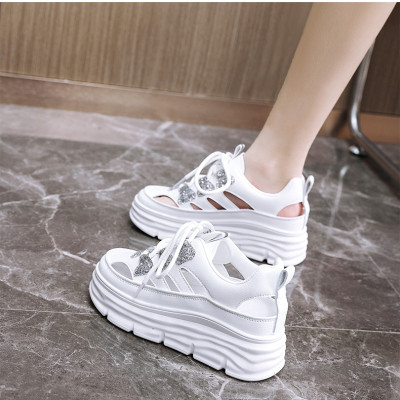 Giày thể thao tăng chiều cao nữ đế êm nhẹ, thoáng khí đế cao su đúc, chống trơn trượt hạn chế mòn – GNU2080