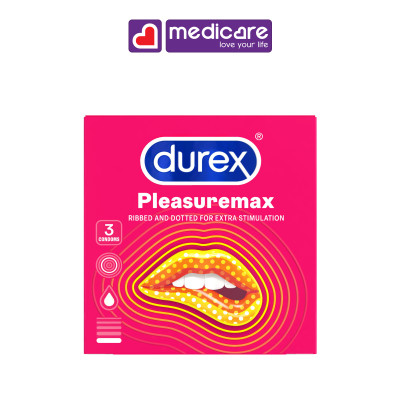 Bao cao su DUREX pleasuremax hộp 3 cái