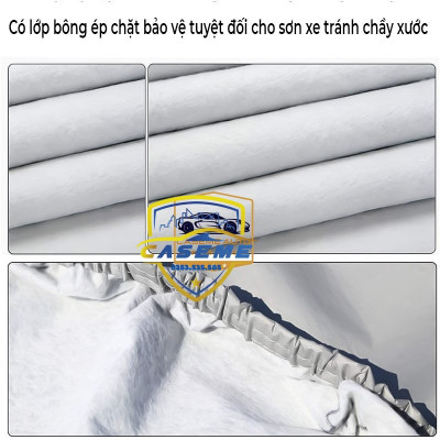 [TOYOTA] Bạt Phủ Xe Ô Tô 3 Lớp Tráng Nhôm Cao Cấp – Chống Nóng, Chống Thấm, Chống Bụi | Hàng Chính Hãng