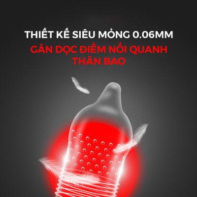 Bao cao su Shell Performax kéo dài thời gian, gân, điểm nổi - Hộp 1 cái | SHELL CHÍNH HÃNG
