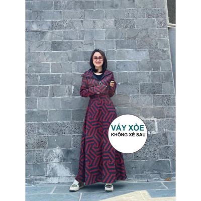 Áo chống nắng nữ toàn thân vải Umi bò dày mịn mát không xẻ sau che phủ kín chân chống nắng cực tốt mới 2022