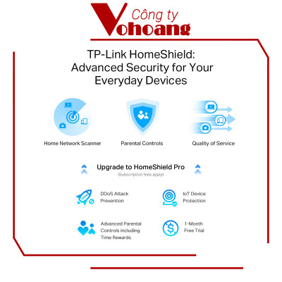 Router TP-Link Archer AX80 WiFi 6 AX6000 - Tốc Độ 6Gbps, Cổng 2.5G, Mesh, HomeShield, Đỉnh Cao Wifi 6 - Hàng chính hãng