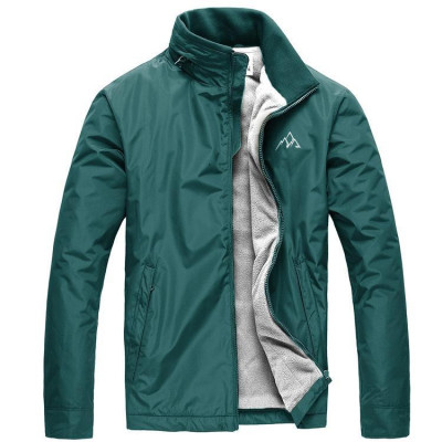 Áo khoác dù nam cổ trụ 2 lớp lót nỉ cao cấp AKD38