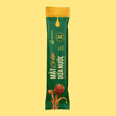 Mật Dừa Nước Vietnipa Gói 15g -  Dinh Dưỡng Cho Người Tiểu Đường, Ăn Kiêng, Hàm Lượng Vitamin Và Muối Khoáng Cao