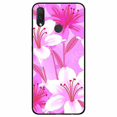 Ốp lưng dành cho Huawei Nova 3e mẫu Hoa Ly Hồng