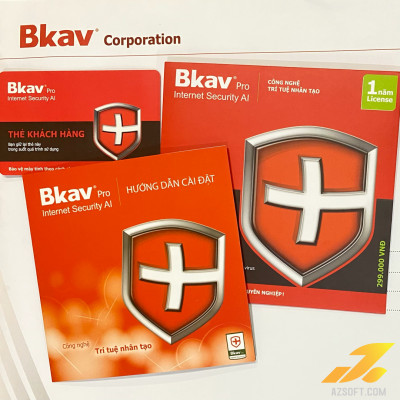 Phần mềm diệt virus BKAV Pro AI - Bộ 5 thẻ: sử dụng cho 5 PCs/1 năm - Hàng chính hãng
