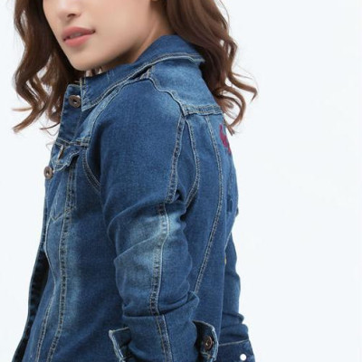 Áo Khoác Jean Nữ Titishop NT30 - Xanh