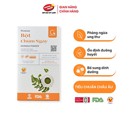 Bột Chùm Ngây Sấy Lạnh Nguyên Chất Hộp 30g  - Bột dinh dưỡng ăn dặm cho bé, tăng cường sức khỏe