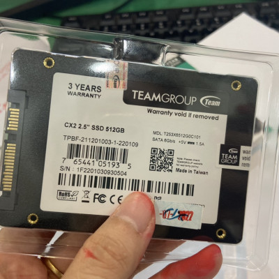 Ổ cứng SSD 512 - TEAMGROUP - Tốc độ cao - Vỏ Nhôm - Sịn- Hàng Chính Hãng