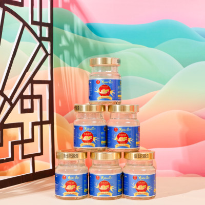 Lốc 6 Hũ Yến Sào Chưng Đường Kiêng Nhân Việt 30% Yến 70ml/Hũ