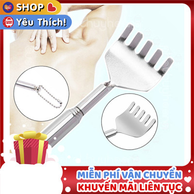 Cây Gãi Lưng Massage Hình Bàn Tay Inox Kéo Dài Rút Gọn (Có Hàng Sẵn) - MASA1030