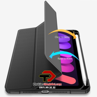 Bao da dành cho iPad Mini 6 chính hãng DUX DUCIS TOBY series Smartcover - Hàng nhập khẩu 