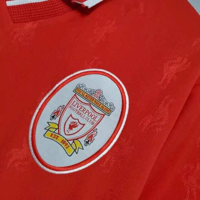 Áo Bóng Đá Retro Liverpool 1996 - Sân Nhà bản cao cấp vải Cotton Polyester