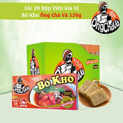 Lốc 20 Viên Gia Vị Bò Kho Gold Ông Chà Và 126g (Braised Beef Broth Cubes)
