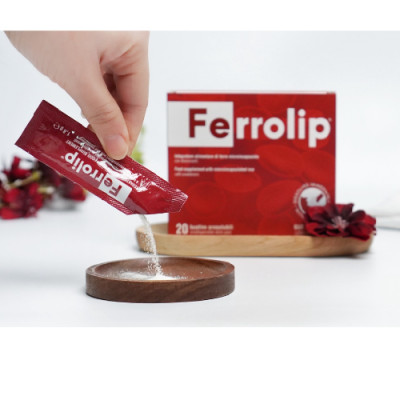 Combo 2 hộp Sắt Ferrolip cho bà bầu và người thiếu máu