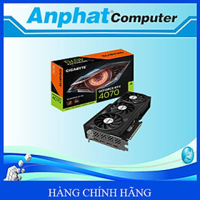 Card màn hình  VGA Gigabyte RTX 4070 Windforce OC 12GB (N406TAERO OC-16GD) - Hàng Chính Hãng