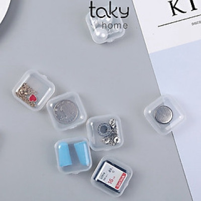 Combo 3 Hộp Nhựa Trong Suốt, Để Đồ Nhỏ Tiện Dụng Trong Gia Đình, Đựng Đồ Dùng Cá Nhân, Đựng Thuốc. TakyHome 5030