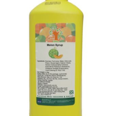 Siro Dưa lưới MauLin (MauLin Melon Syrup) Chai 2.5Kg - Nguyên liêu pha chế trà sữa hương thơm hảo hạng