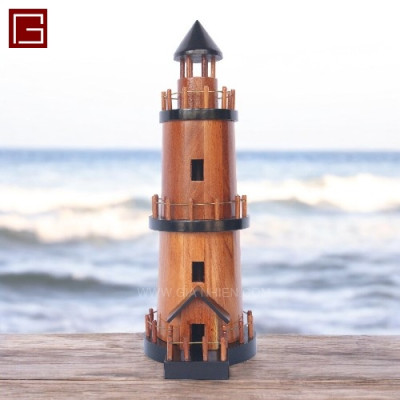 Mô hình Lighthouse, mô hình gỗ ngọn hải đăng, mô hình trang trí, decor nhà, phòng học, hàng chính hãng
