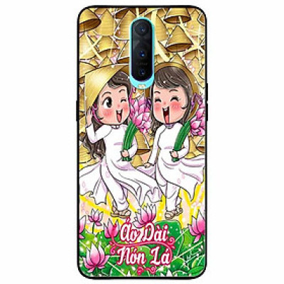 Ốp lưng in cho Oppo R17 Pro Mẫu Đôi Bạn Áo Dài