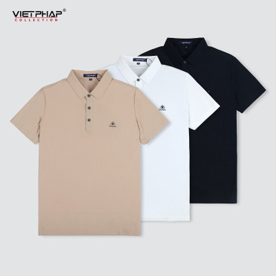 Áo Thun Lụa Lạnh Cao Cấp VIỆT PHÁP / Form Luxury - Chất liệu silk cold co dãn và thấm hút mồ hôi tốt 2A106