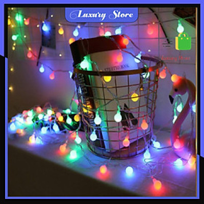 Dây đèn led chipsling ball trang trí nhà cửa, noel, lễ hội bóng tròn nhỏ 2cm